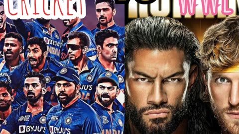 Cricket vs wwe #short #virat #cricket #wwe