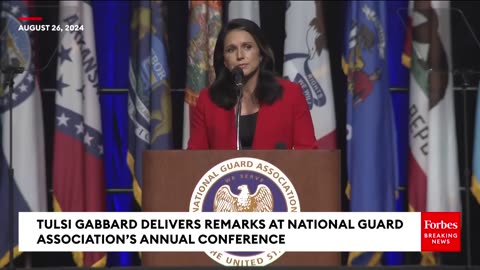 WAGING PEACE: Tulsi Gabbard Throws Support Behind Donald Trump At National Guard Conference