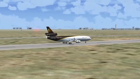 FSX - UPS MD-11 landing at Denver Intl. [KDEN] - The Delta Virtual