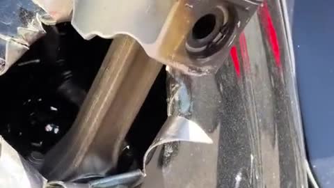 A piston that rolls off the surface of a car