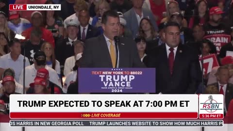 Anthony D'Esposito, Nick LaLota & Mike Lepretre at Trump Rally in NY - 9/18/24