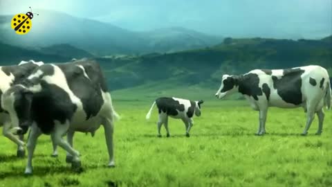 Funny cow dance video with muzik