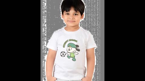 Kids Black Colour Tee Shirts