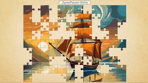 Sailing Ship Painting Jigsaw Puzzle Online