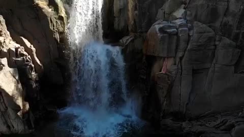 Cliff Diving in a Secret Canyon