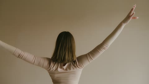 Yoga Girl with flexible arms