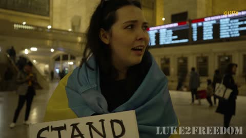 Pro Ukraine Flash Mob Demonstration (NYC)