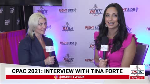 Interview with Tina Forte at CPAC 2021 in Dallas 7/10/21