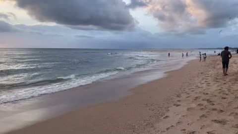 Kuta beach Bali when the pandemic is still quiet