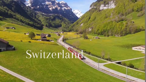 SWITZERLAND 4K - Relaxing Music with Beautiful Amazing Nature Video