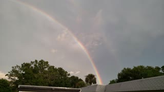 Lightning through rainbow UHD