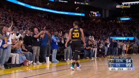 stephen curry say goodnight to denver nuggets