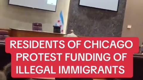 Residents of Chicago protest funding of illegal immigrants