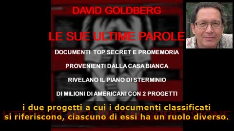 IL PROGETTO DI STERMINIO DI MILIONI DI AMERICANI, REALIZZATO ALLA CASA BIANCA DAI RABBINI DI ISRAELE