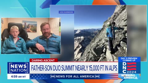 Father-son duo breaks record by climbing Matterhorn Mountain | Morning in America