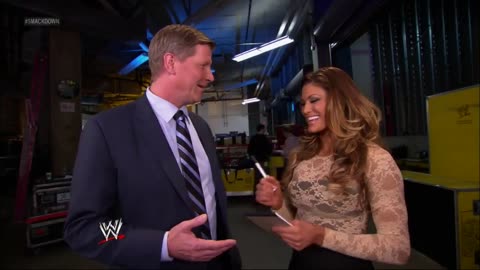 John Laurinaitis shows his new Executive Administrator Eve around SmackDown, April 27, 2012 @0vikash