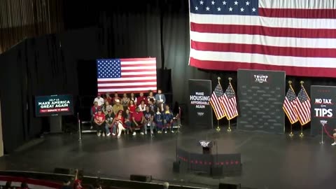 People seated on stage at a Trump rally in Tucson say they received eye injuries