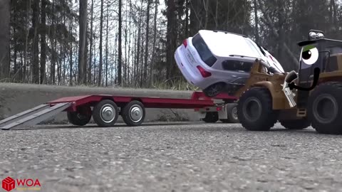 Container Trucks Go Wrong, Crash Police Car | Funny Car Fails Compilation - Woa Doodles