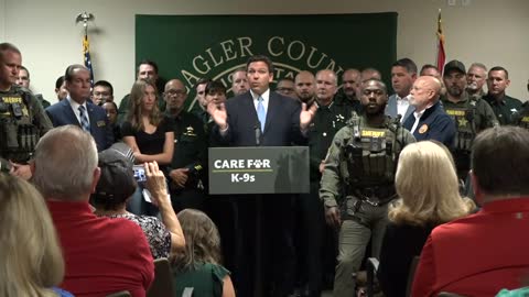 Gov. Ron DeSantis Signs Bills to Care for Retired K-9s