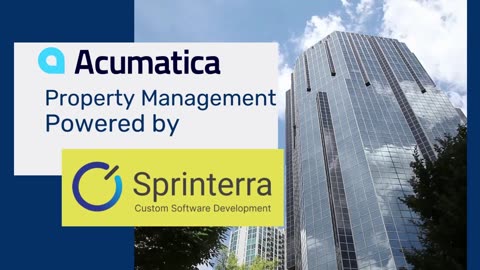 Acumatica Property Management by Sprinterra | Streamline Your Real Estate Operations