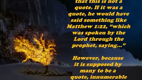 The Book of Matthew 2:23 - Daily Bible Verse Commentary