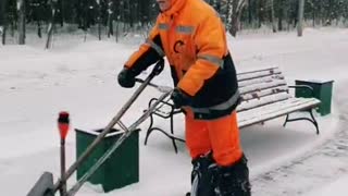 Slick Way to Shovel Snow