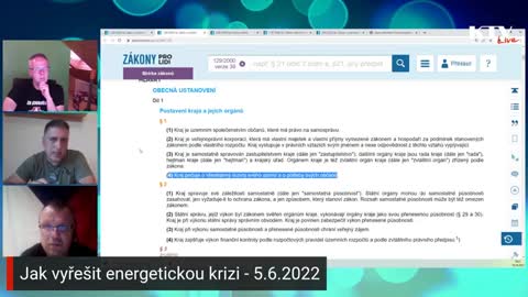 Jak vyřešit energetickou krizi 5.6.2022 (pořad moderující Ivan Smetana KTV)