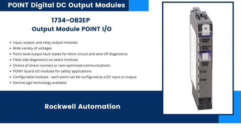 Rockwell Automation POINT Digital DC Output Modules 1734-OB2 & 1734-OB2EP