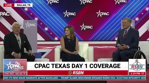 CPAC 2022 in Dallas, Tx | Interview With Governor Greg Abbott 8/4/22