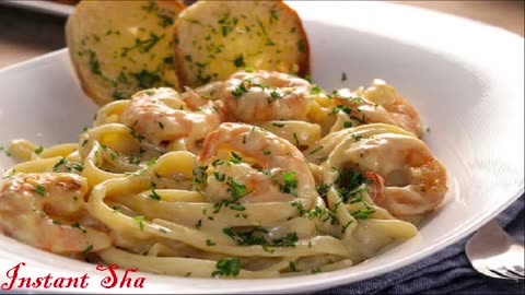 Fettucine Seafood Alfredo Recipe | Seafood Pasta Recipe