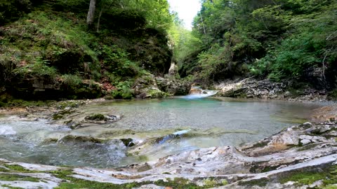 Ambient Nature Atmosphere in waterfall...