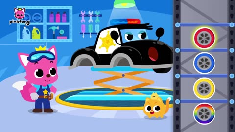 Where are you hurting? | Police Car Wheel is Broken! | Pinkfong Car Hospital | Pinkfong Car Story