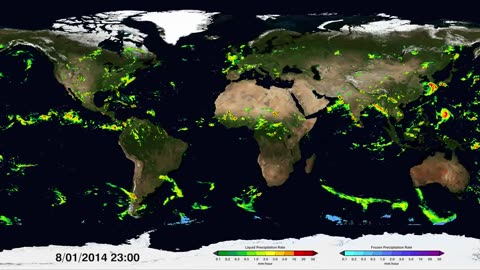 Journey Across Earth's Rainfall: NASA's Global Precipitation Tour in Ultra HD (4K)