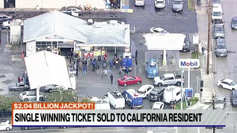 Single $2B Powerball ticket sold in California