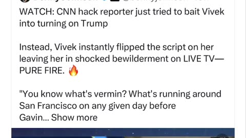 Vivek Ramaswamy Leaves Reporter Questioning Her Existence 🤣