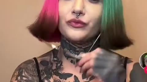 The woman who tattooed her eyeballs black, cannot understand why she can’t find a job.