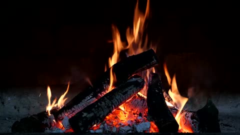 Fireplace 4K | Fireplace sounds | Sounds of fire | Sounds for sleep |