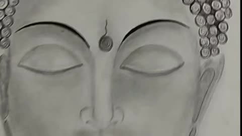 Lord Buddha Graphite painting