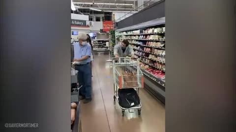 He FLOATS through the store.. employees FREAK OUT