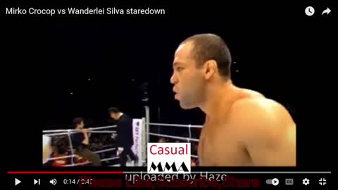 Stare down Mirko Crocop Filipovic vs Wanderlei The Ax Murderer Silva