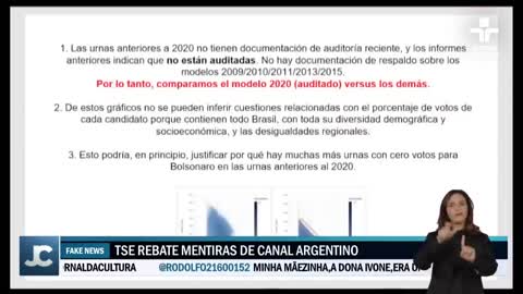 TSE desmente acusações de jornal argentino sobre fraudes nas urnas eletrônicas