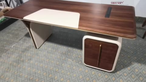 Exquisite Walnut Design:Modern Luxury desk！