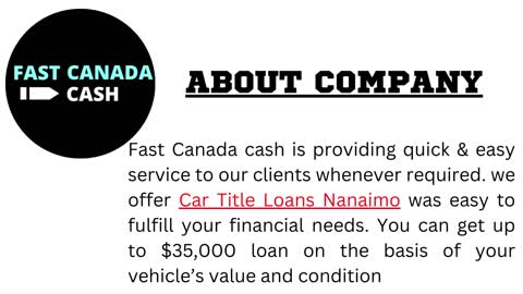 Car Title Loans Nanaimo | Same Day Cash | Apply Now