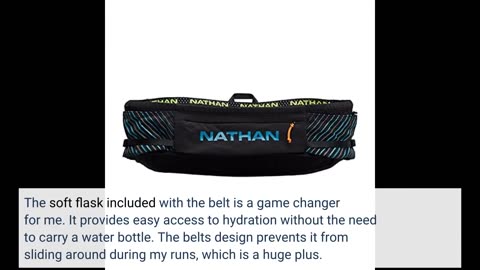 Real Comments: Nathan Running Belt Vaporhowe Hydration WaistBelt WaistPak. Includes Soft Flask,...