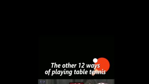 funny table tennis