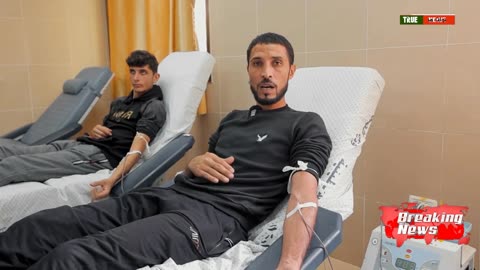 Gaza's hospitals suffer from a significant shortage of blood units