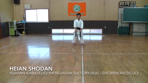 Heian Shodan - Japan Karatedo Hayashi-ha Shitoryukai