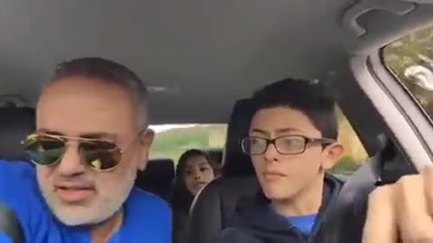 When Dad teach how to drive .funny