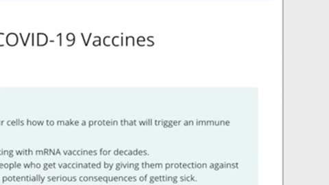 JIC: CDC 'Stealth Edits' Their mRNA Facts Page