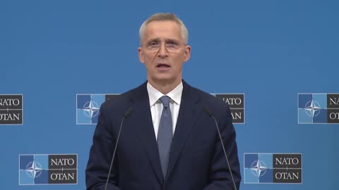 NATO Secretary Generall Jens Stoltenberg pre-ministerial press conference